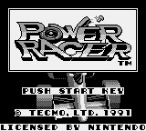 Power Racer Title Screen
